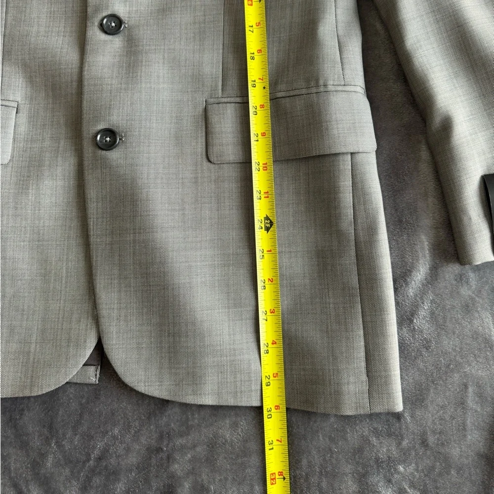 Banana Republic Blazer Men's 38S Wool Blend Light Gray 3 Buttons Business Formal